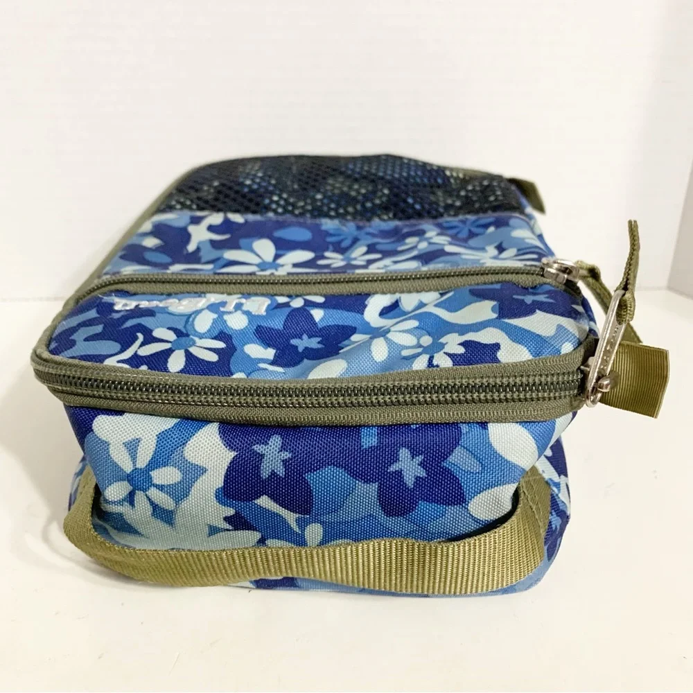 L. L. Bean Floral Insulated Zipped Around Lunch Bag Box Fully Lined Top Handle🩵